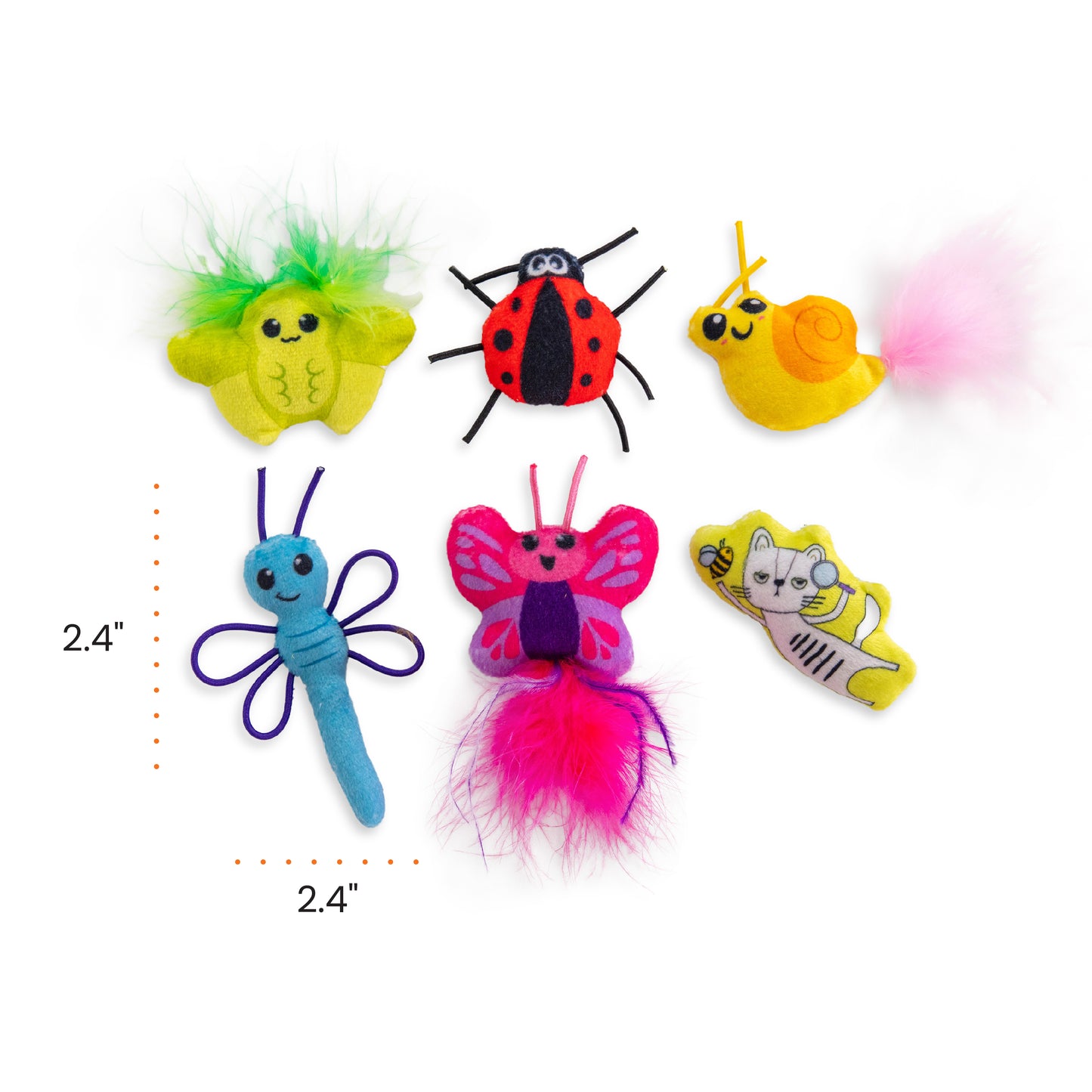 Catstages Cute As A Bug Catnip Toys 6pcs