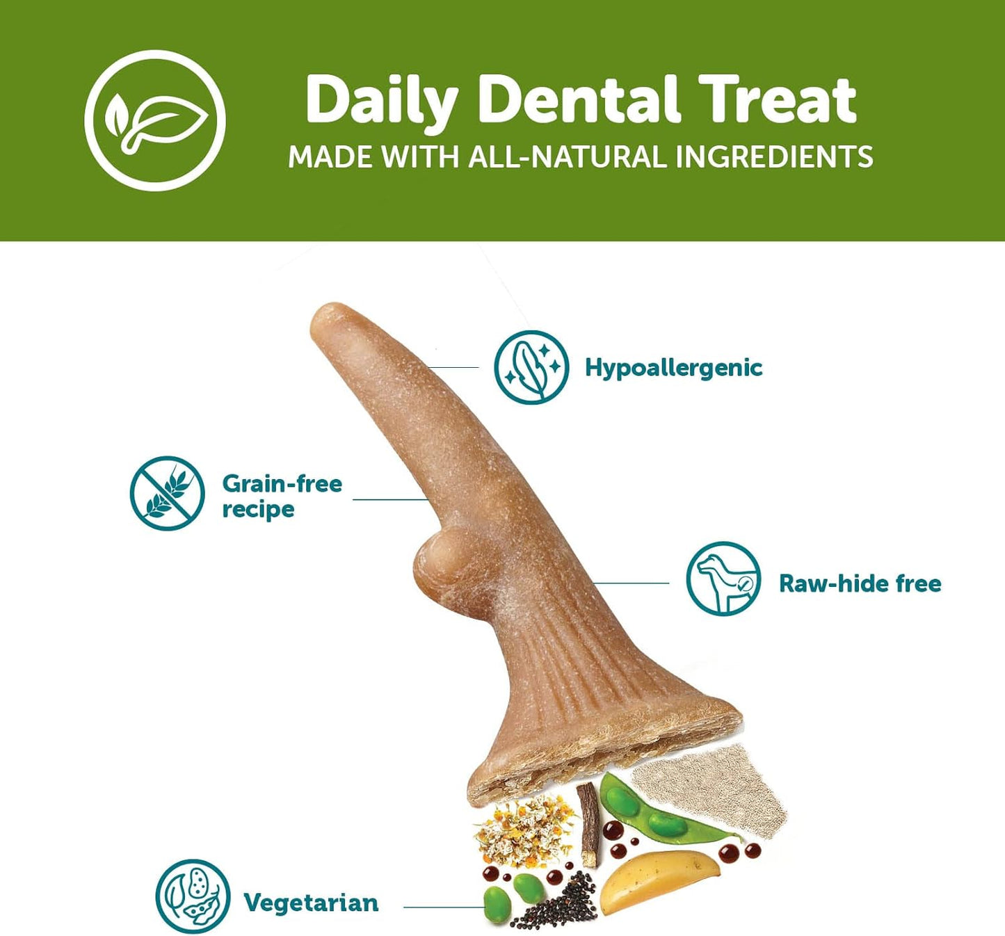 Whimzees Medium Antler 12 Pack