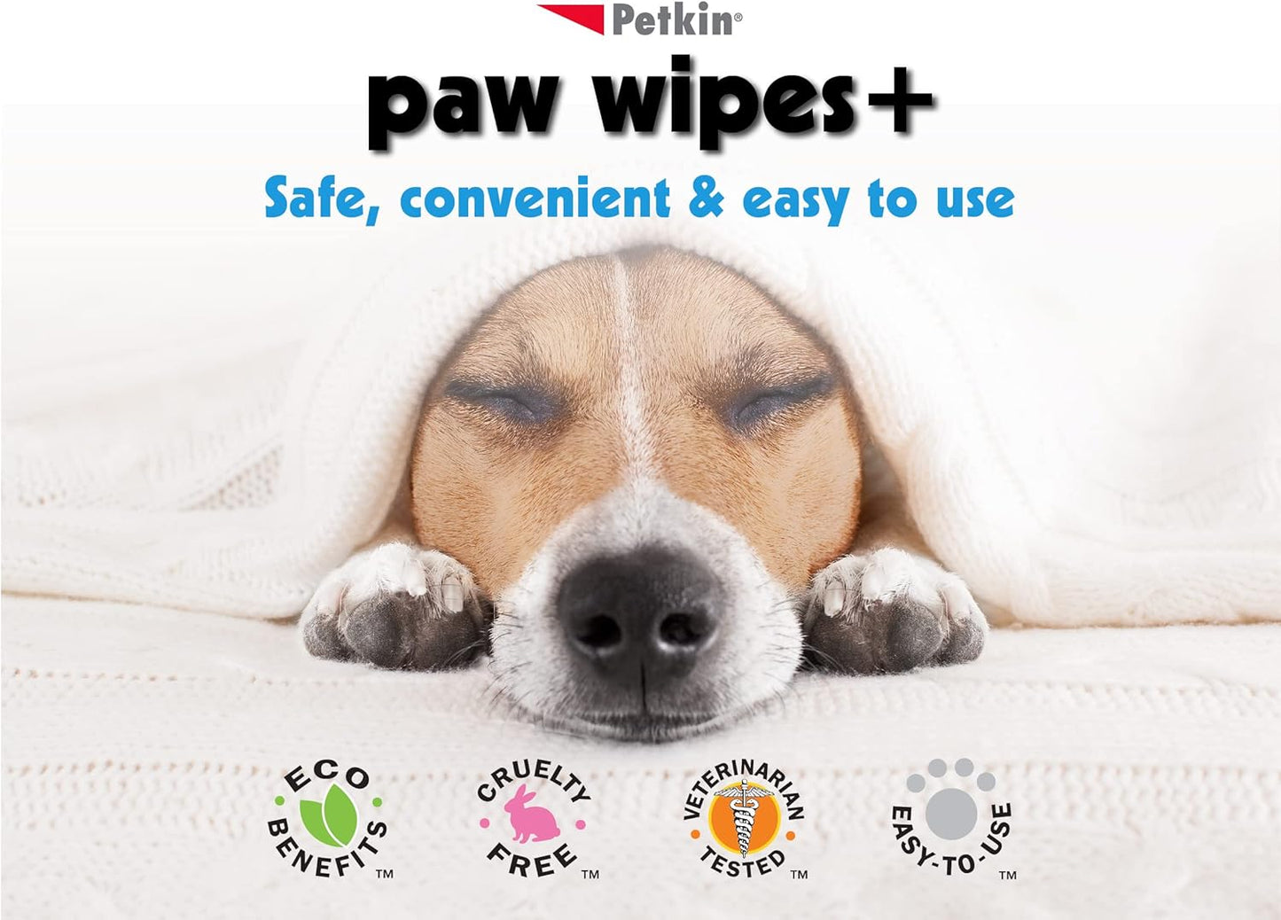 Petkin Paw Wipes 100 Tub
