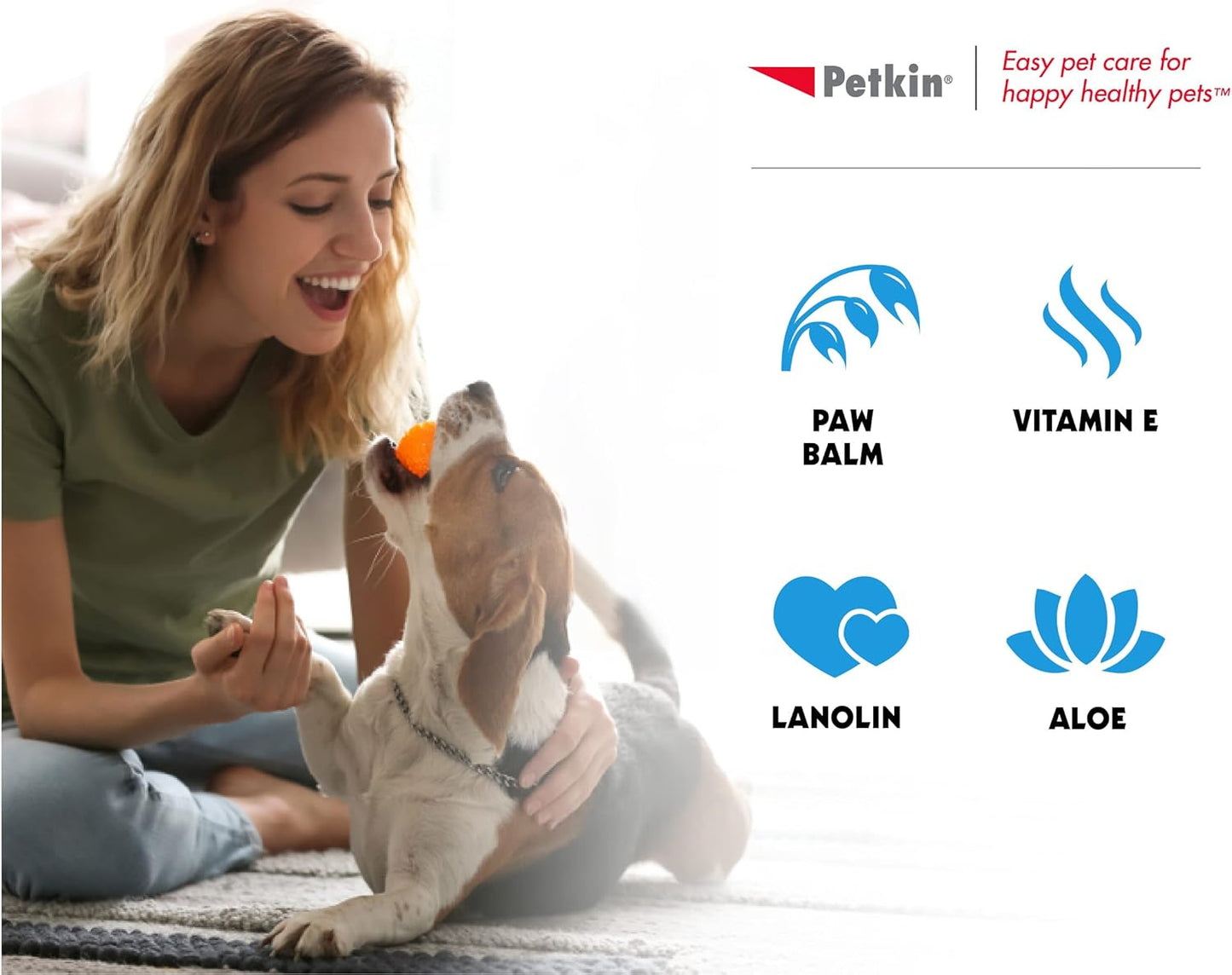 Petkin Paw Wipes 100 Tub