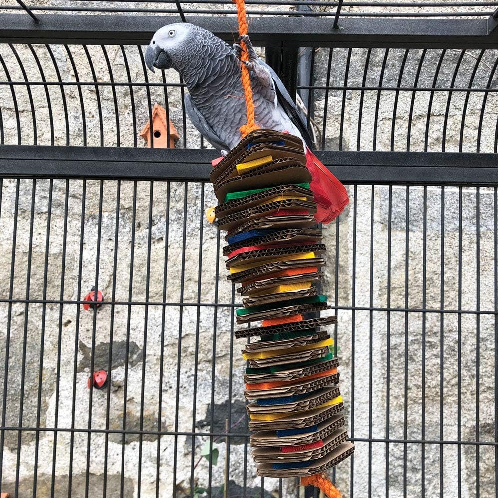 Zoo-Max Stacks Of Shredding Large Wood & Cardboard Parrot Toy