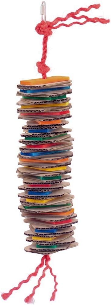 Zoo-Max Stacks Of Shredding Large Wood & Cardboard Parrot Toy