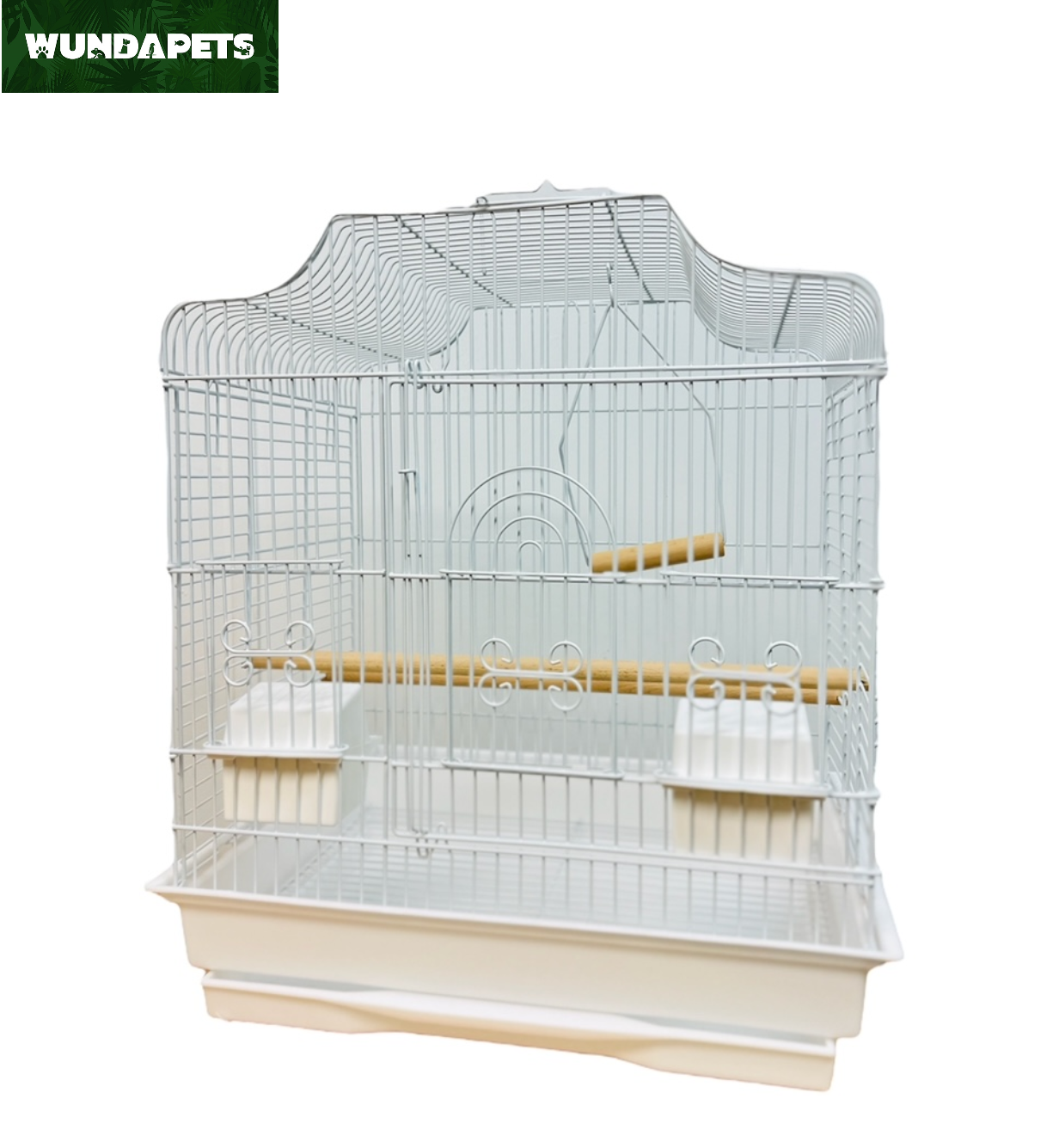 Wundapets Dorset Budgie Bird Cage White With Pull Out Tray
