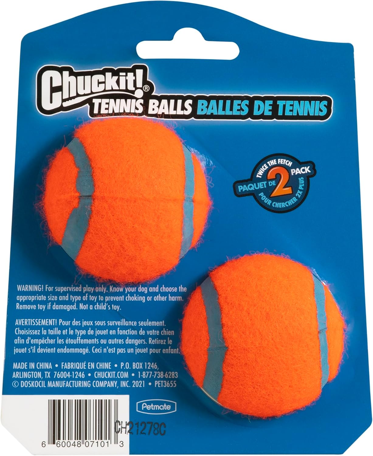 Chuckit! Tennis Ball Small 4.8cm 2 Pack