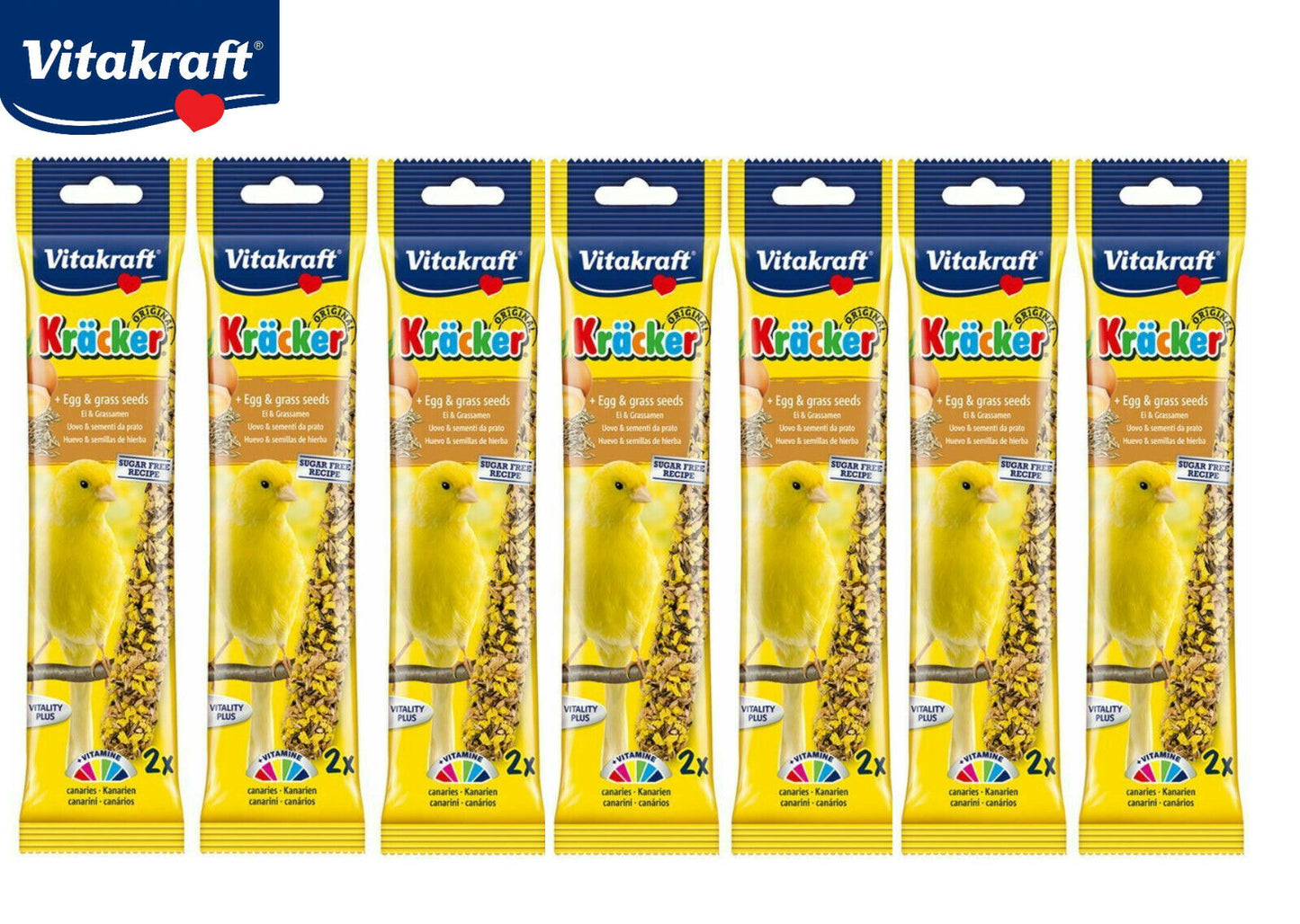 Vitakraft Kracker Canary Egg Stick & Grass Seeds 2pcs