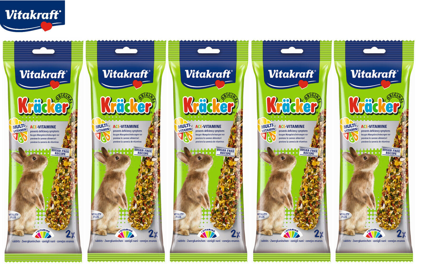Vitakraft Kracker Rabbit Sticks Ace Vitamine 2pcs