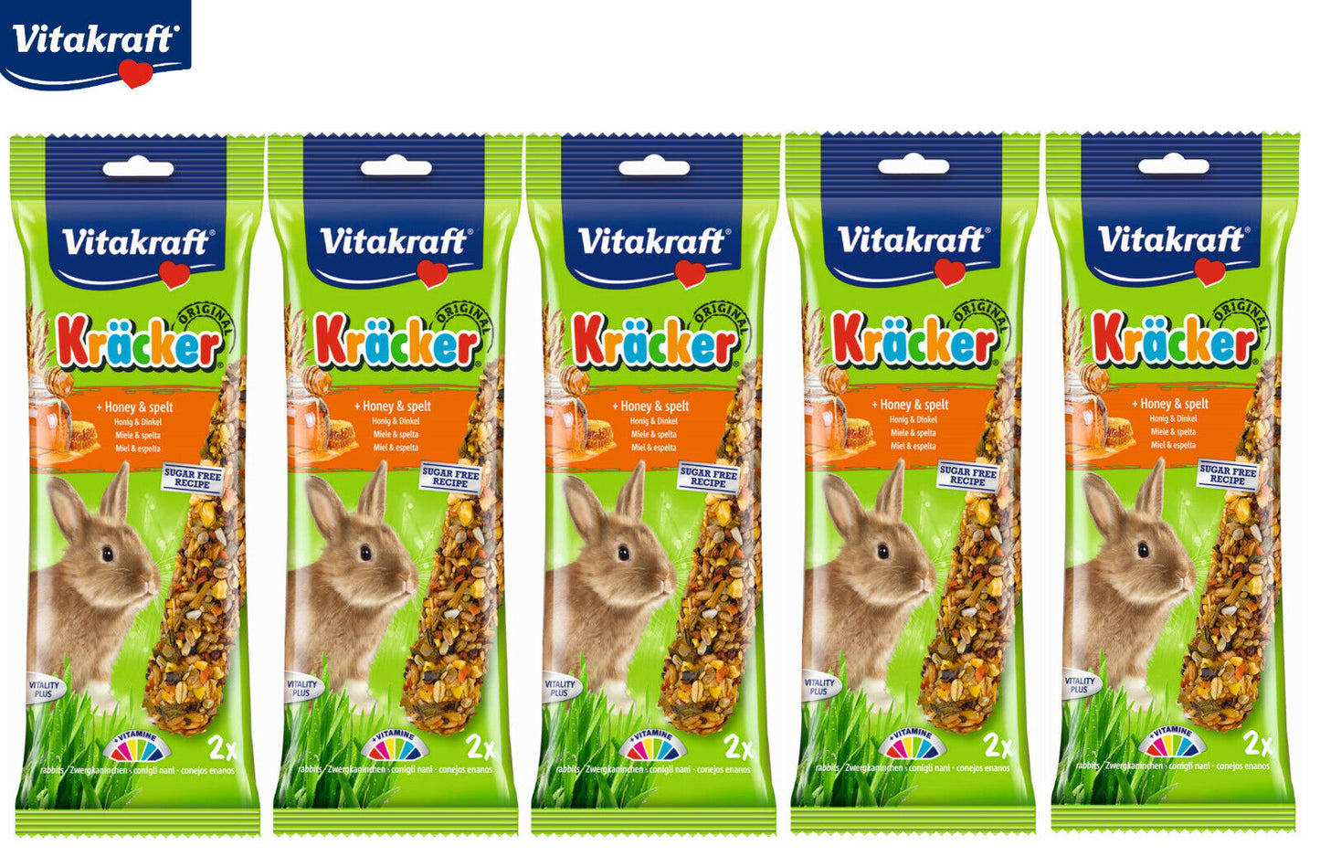 Vitakraft Rabbit Sticks Honey & Spelt 2pcs