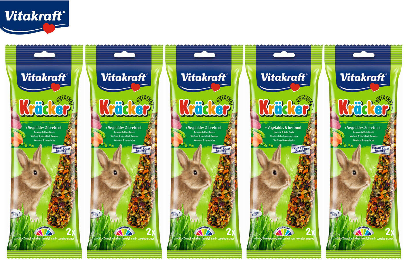 Vitakraft Rabbit Sticks Vegetables & Beetroot 2pcs