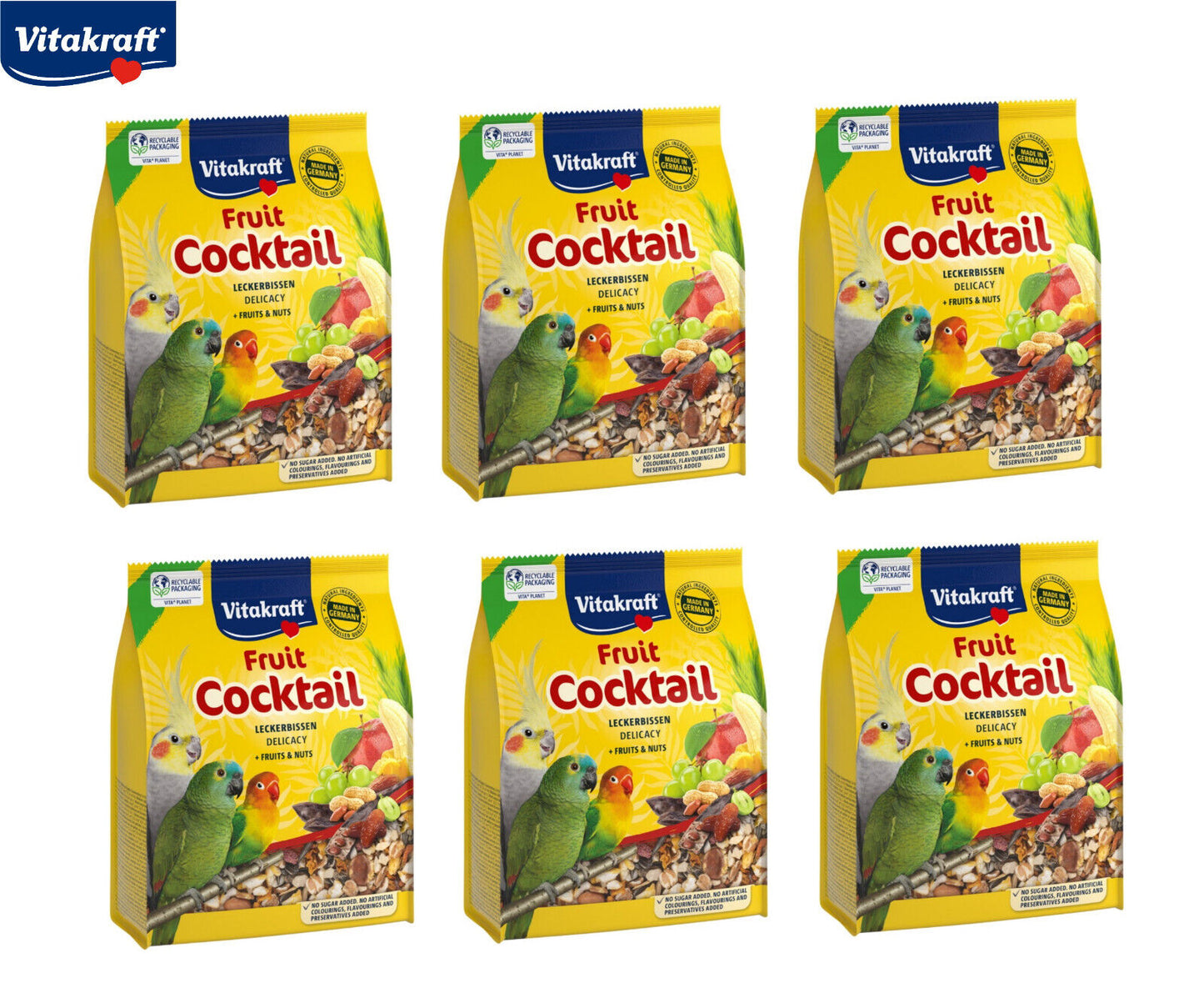 Vitakraft Parakeet Fruit Cocktail Fruits & Nuts 250g