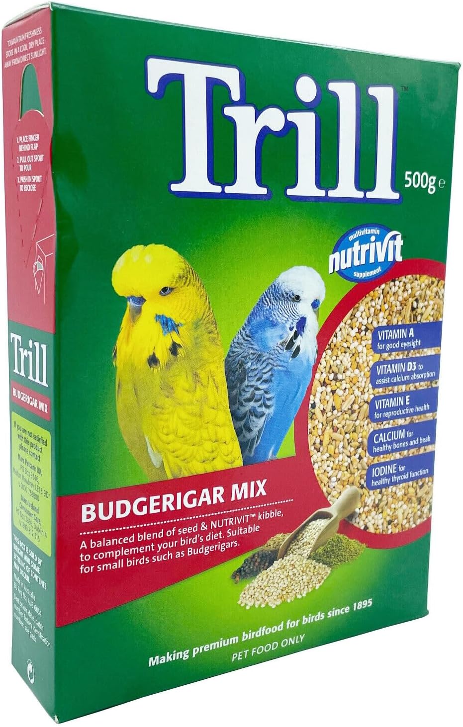 Trill Budgie Food 500g