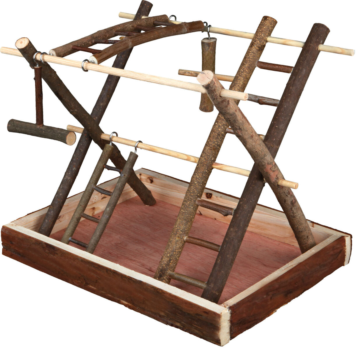 Trixie Natural Wooden Playground For Birds 35 x 27 x 30cm