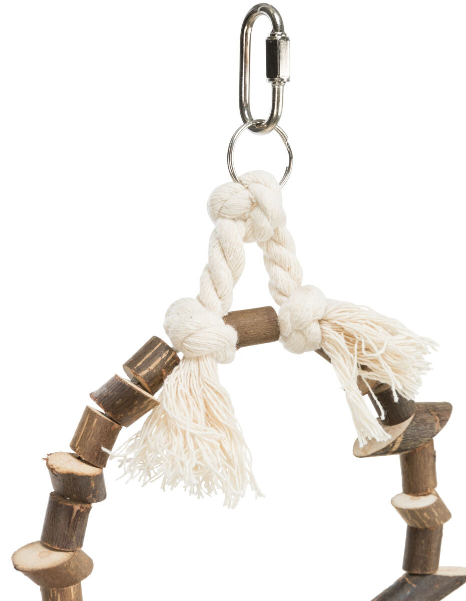 Trixie Natural Arch Swing With Wooden Pieces 15 x 20cm