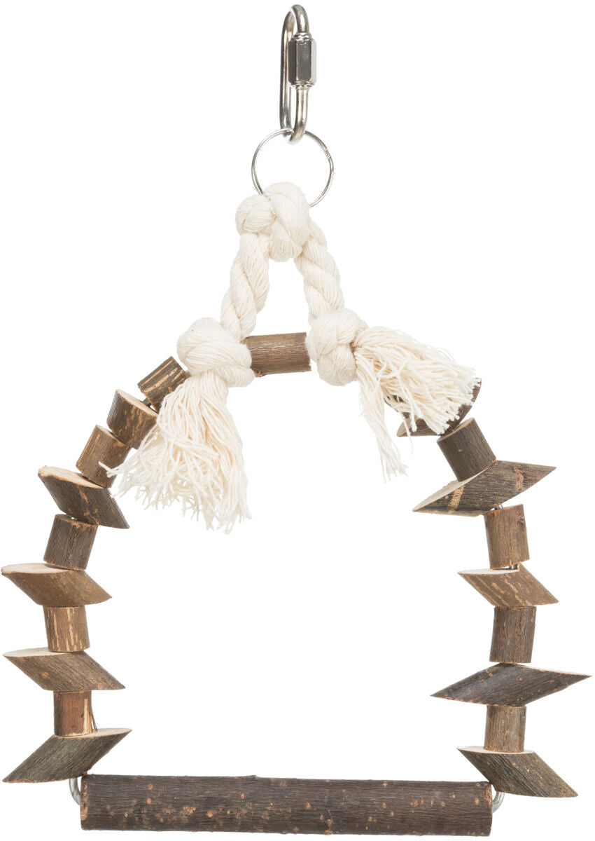 Trixie Natural Arch Swing With Wooden Pieces 15 x 20cm
