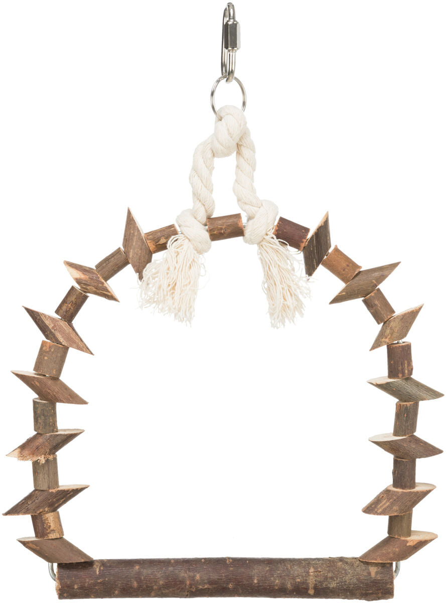 Trixie Natural Arch Swing With Wooden Pieces Large 22 x 29cm