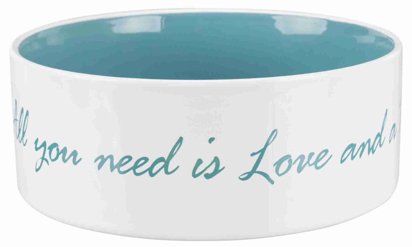 Trixie Ceramic Cream & Blue Dog Bowl 20cm