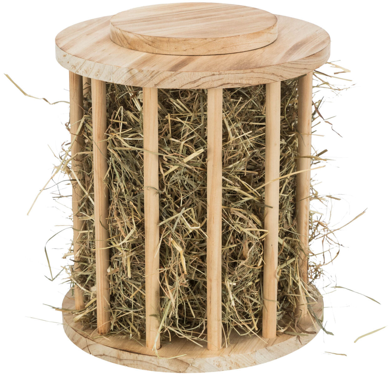 Trixie Large Flamed Wooden Hay Manger With Lid