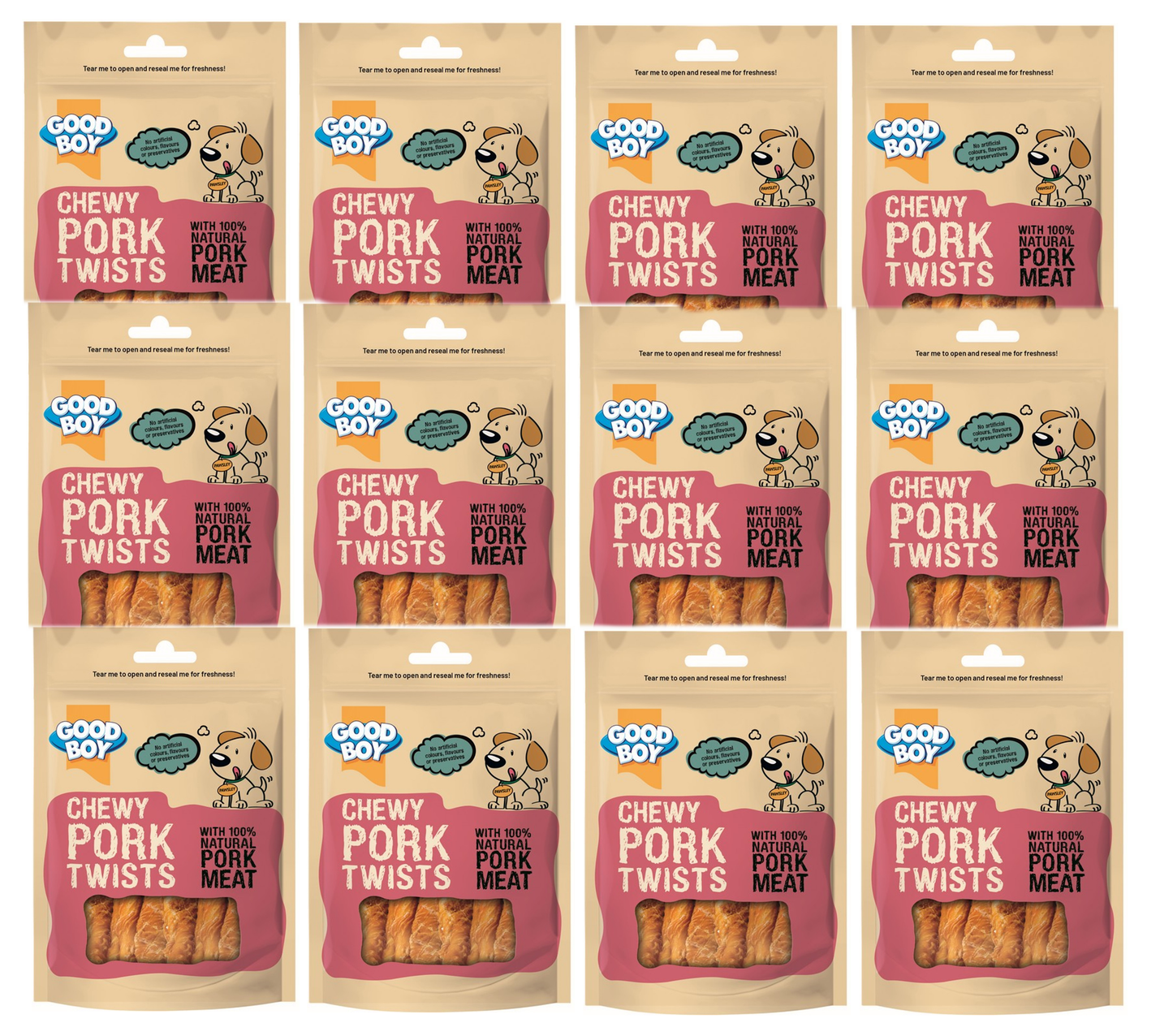 Good Boy Chewy Pork Twists 60g