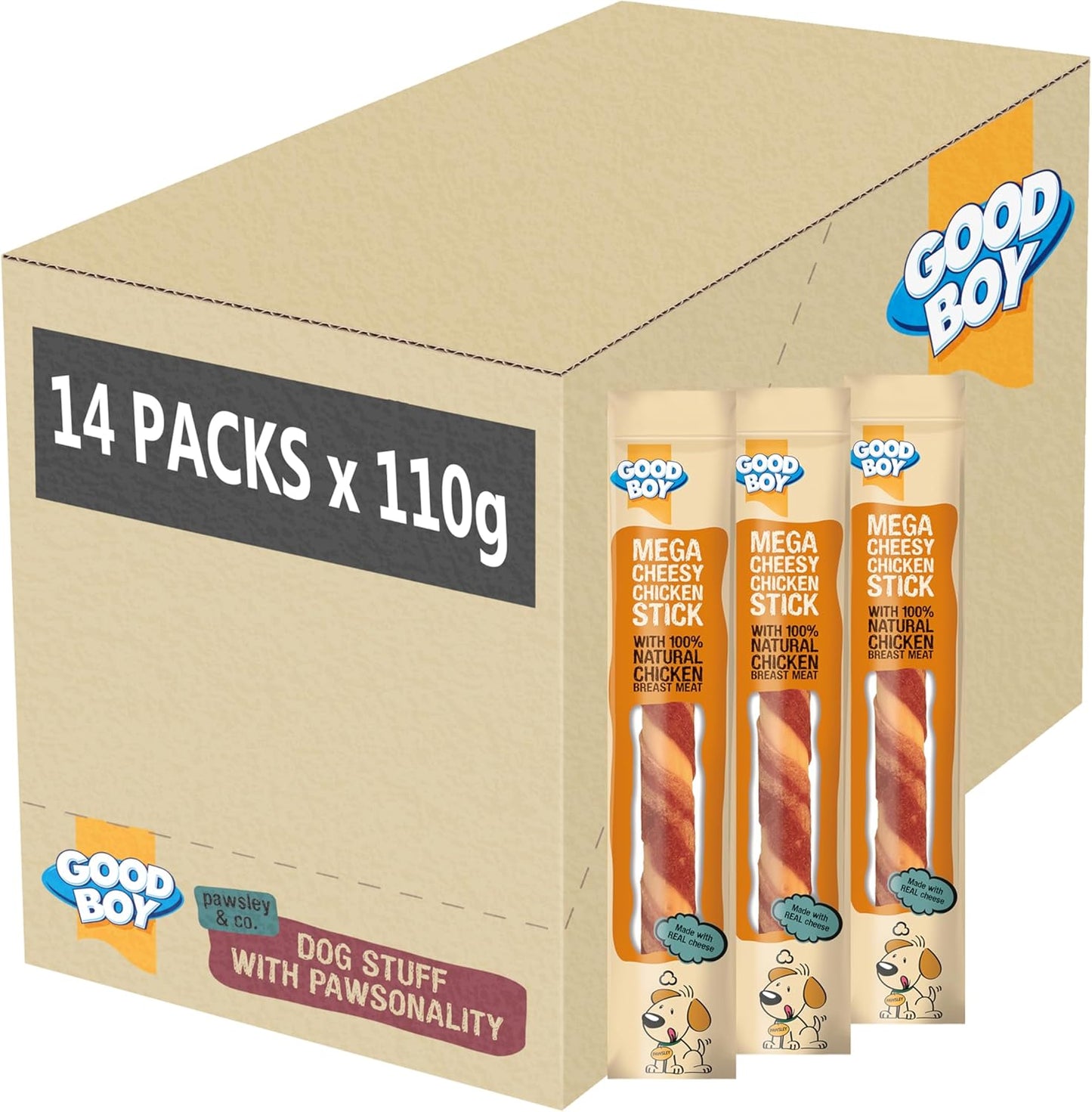 Good Boy Mega Cheesy Chicken Stick 110g