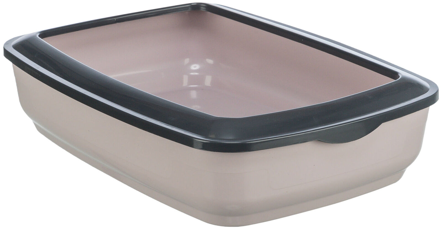 Trixie Mio Cat Litter Tray With Rim Assorted Colours