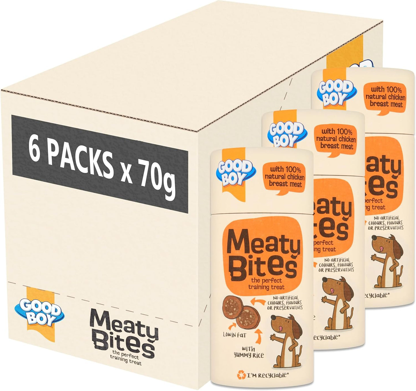Good Boy Meaty Bites Chicken & Rice 70g