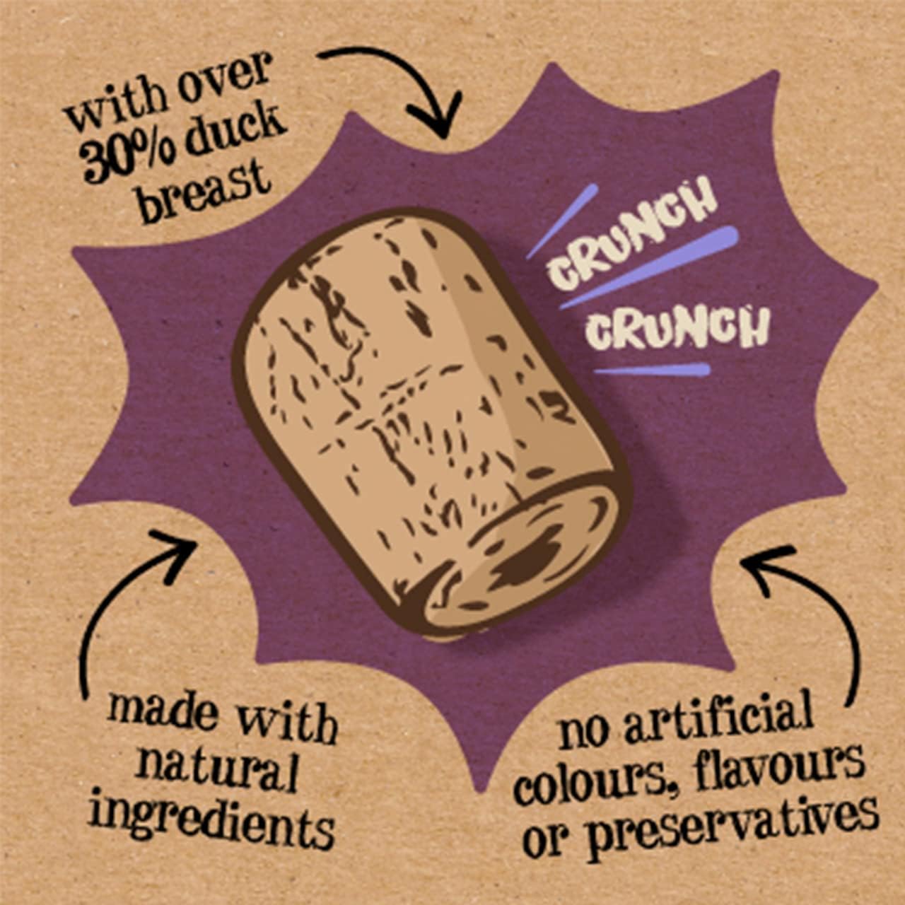 Good Boy Crunchies With Duck 60g