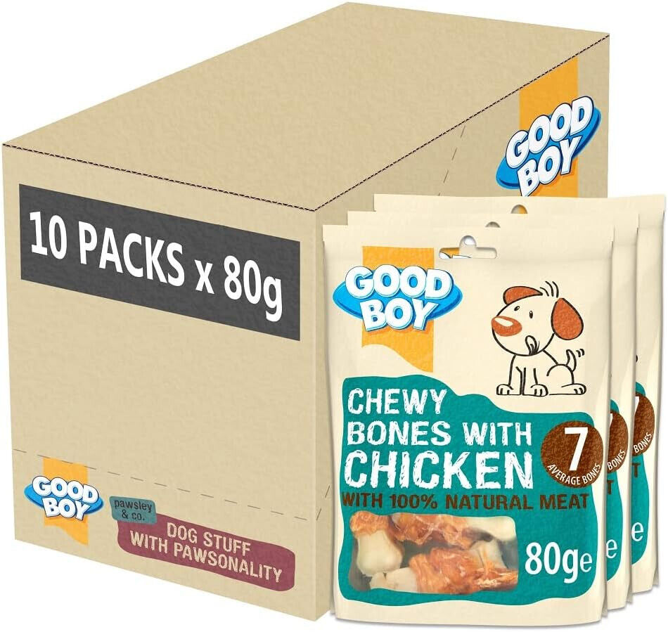 Good Boy Chewy Bones With Chicken 80g