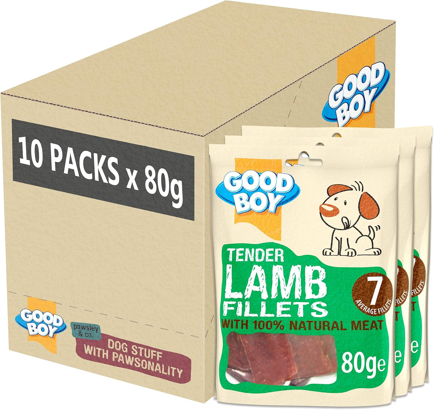 Good Boy Tender Lamb Fillets 80g