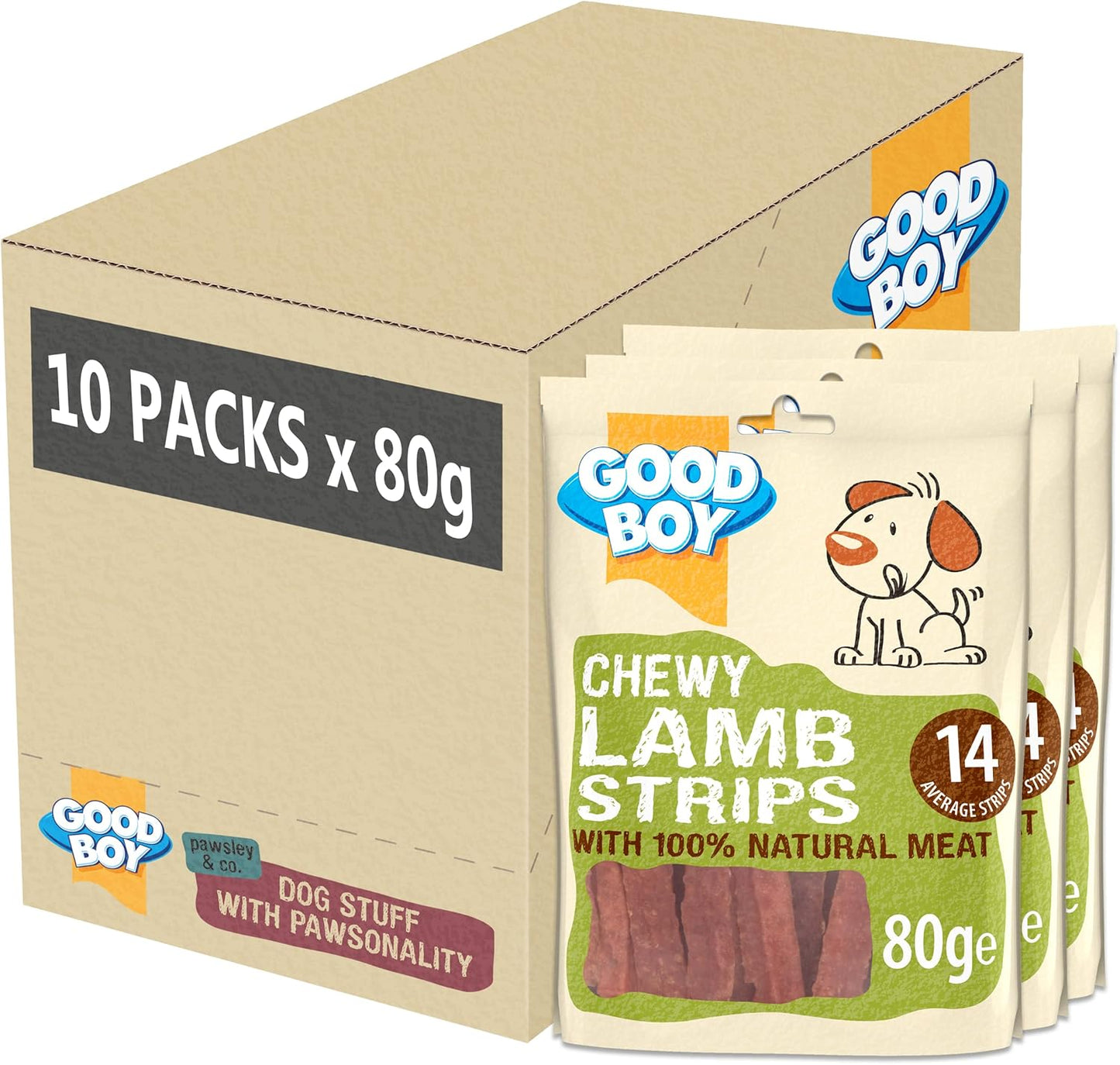 Good Boy Lamb Strips 80g
