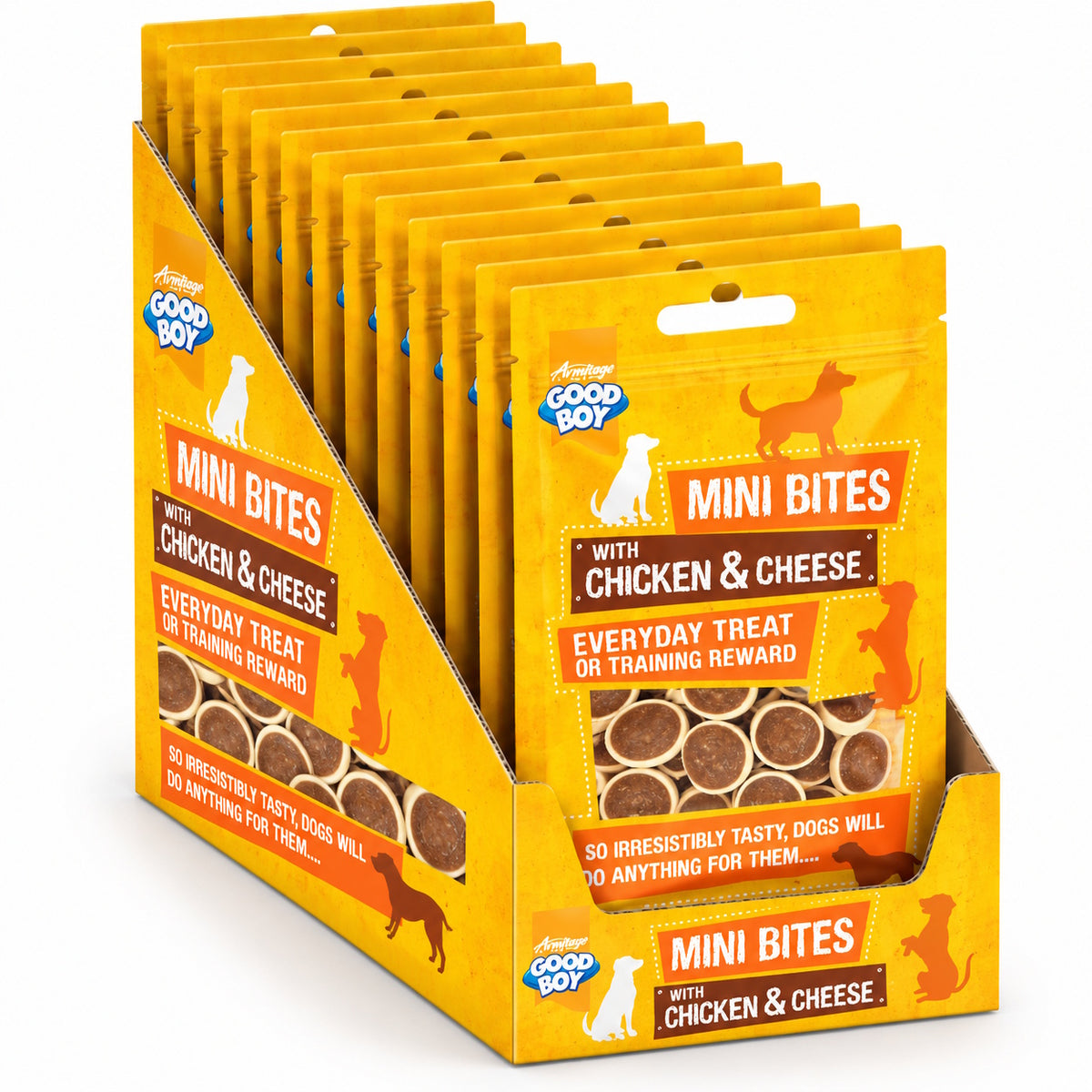 Good Boy Mini Bites Chicken & Cheese 70g Dog Training Or Reward Treats