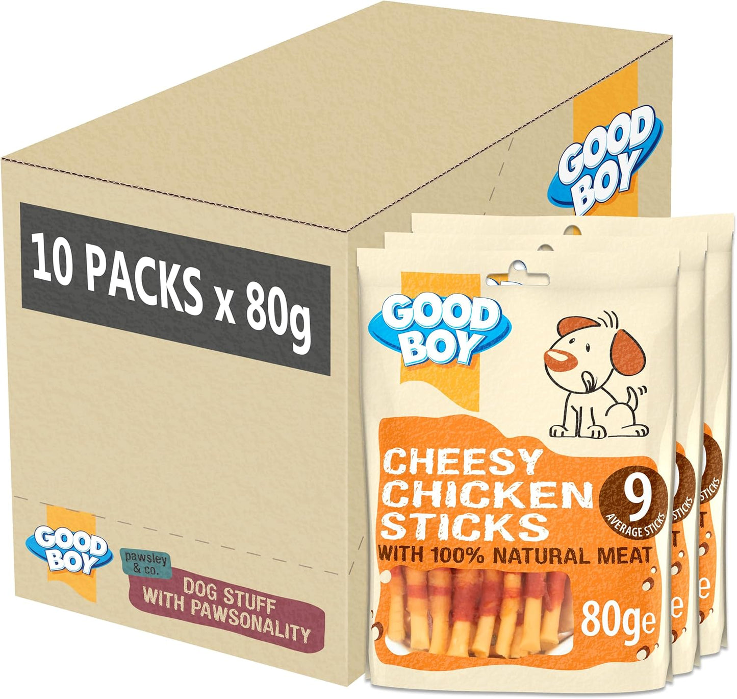 Good Boy Cheesy Chicken Sticks 80g