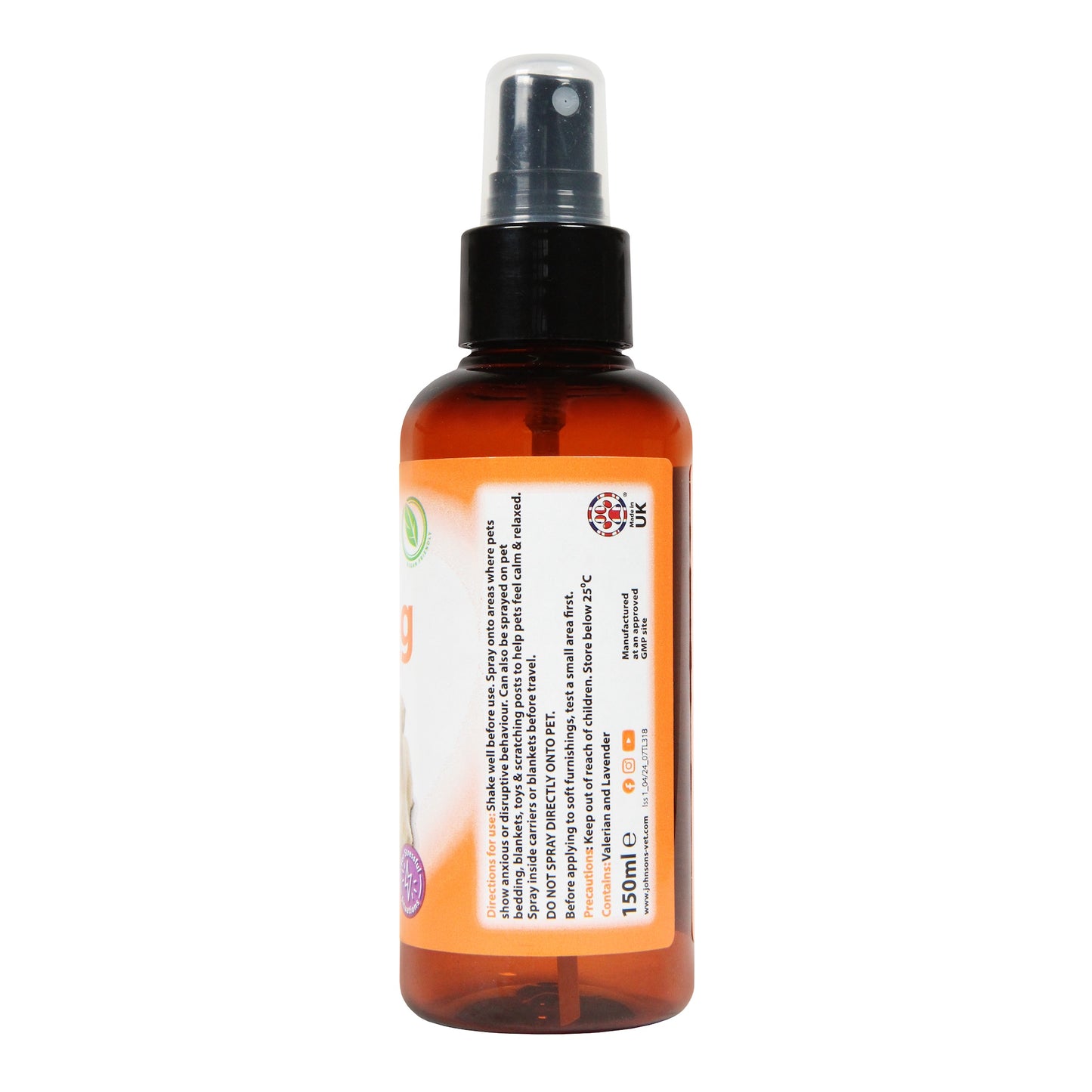 Johnson's Calming Spray For Pets 150ml