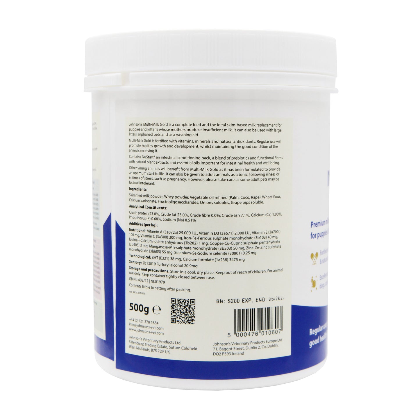 Johnson's Veterinary Multi MIlk Gold 500g