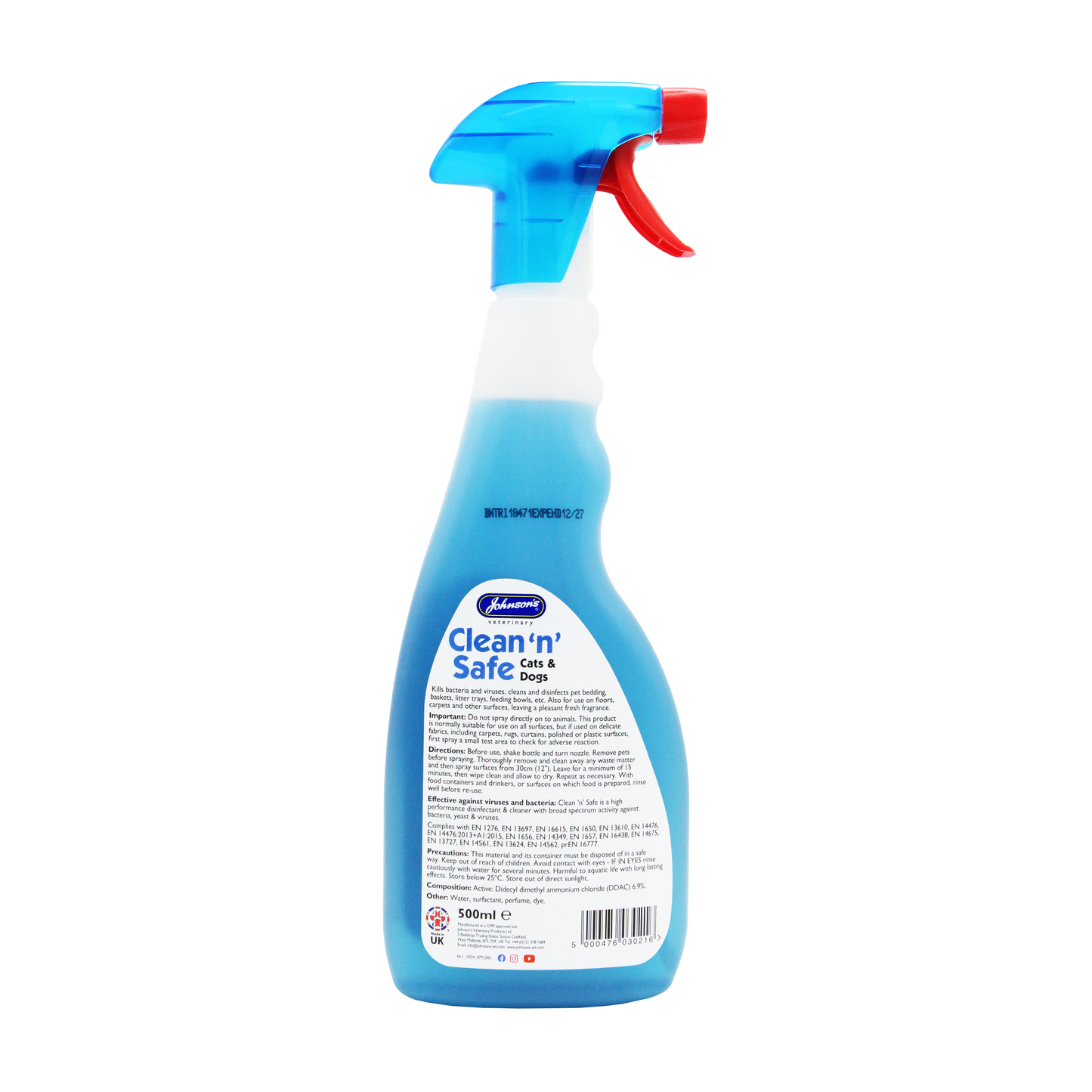 Johnson's Veterinary Clean & Safe Dog & Cat 500ml