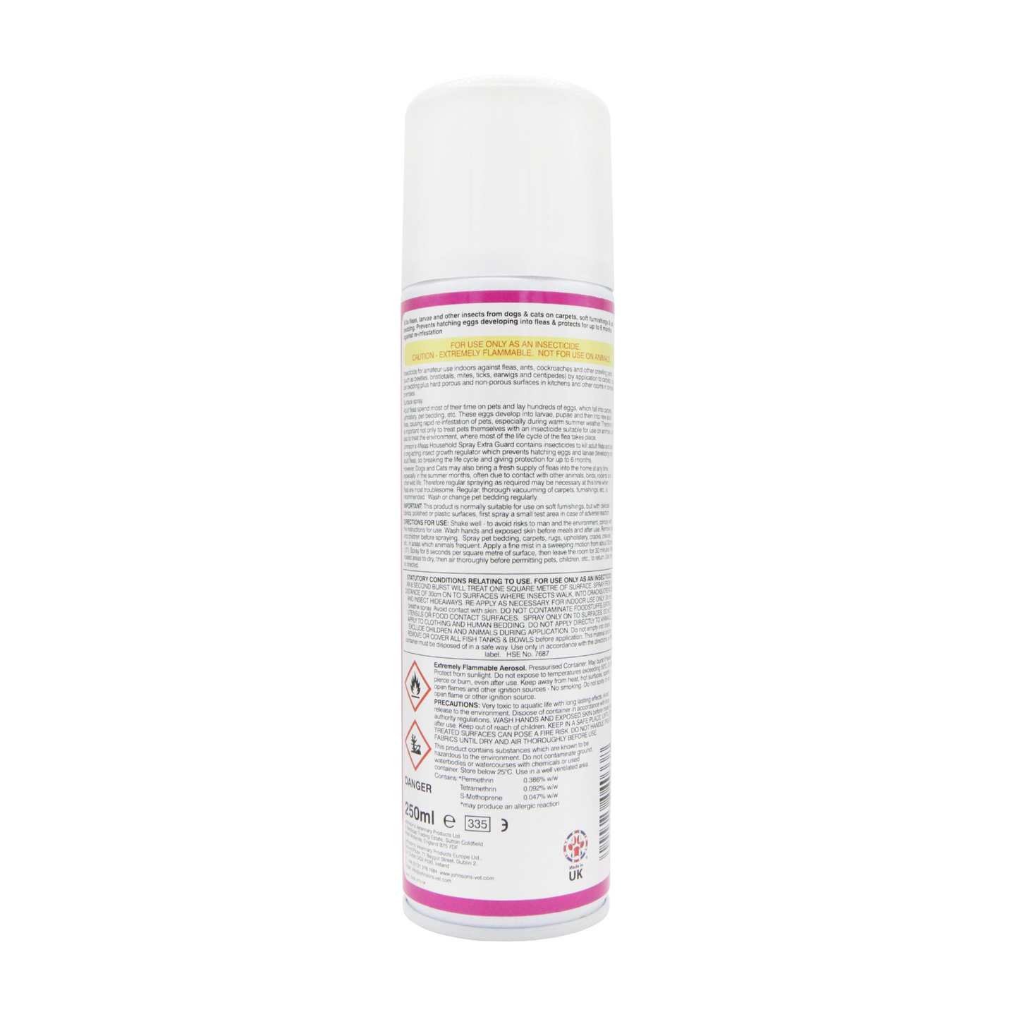 Johnson's Veterinary 4Fleas Household Flea Spray 250ml