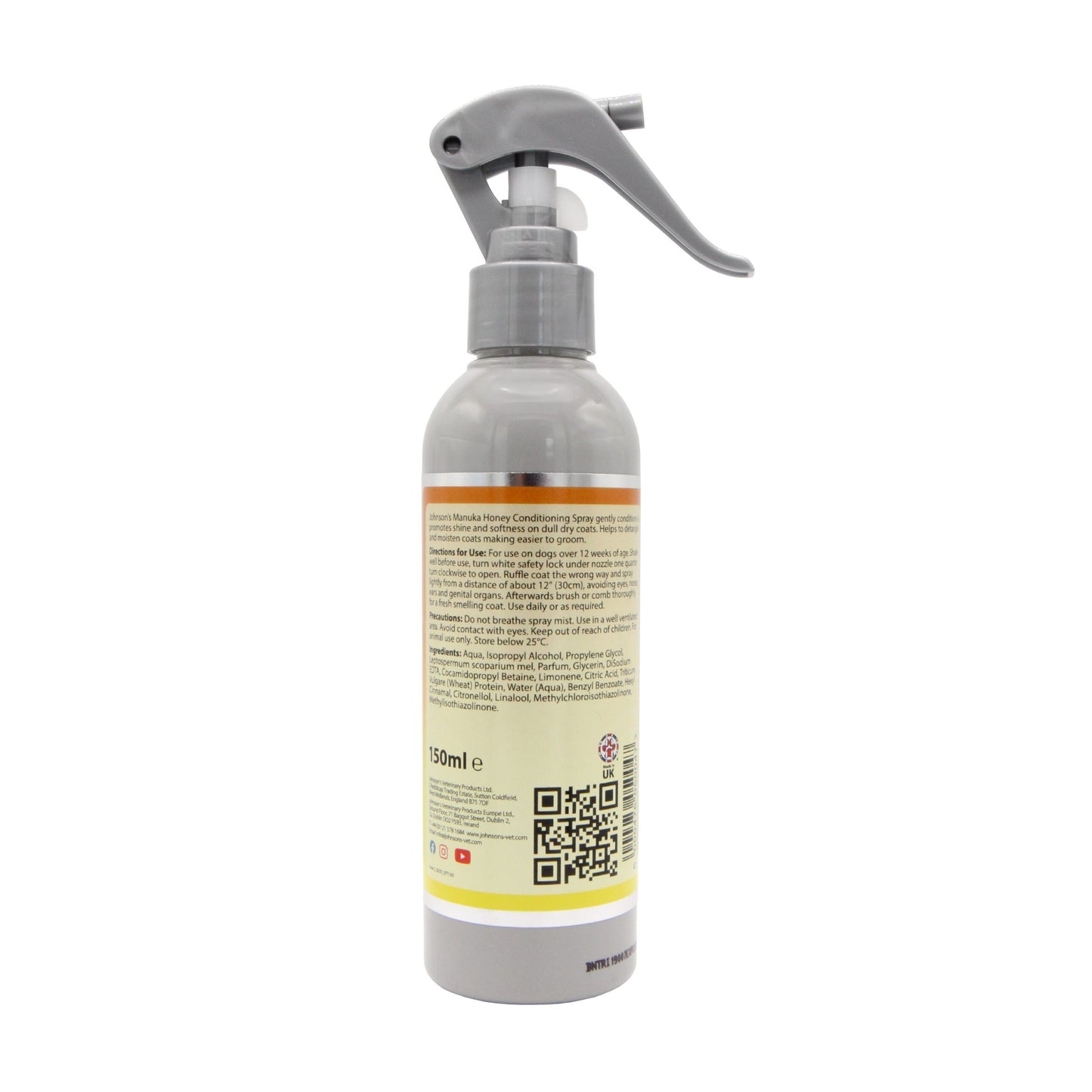 Johnson's Veterinary Manuka Honey Conditioning Spray 150ml