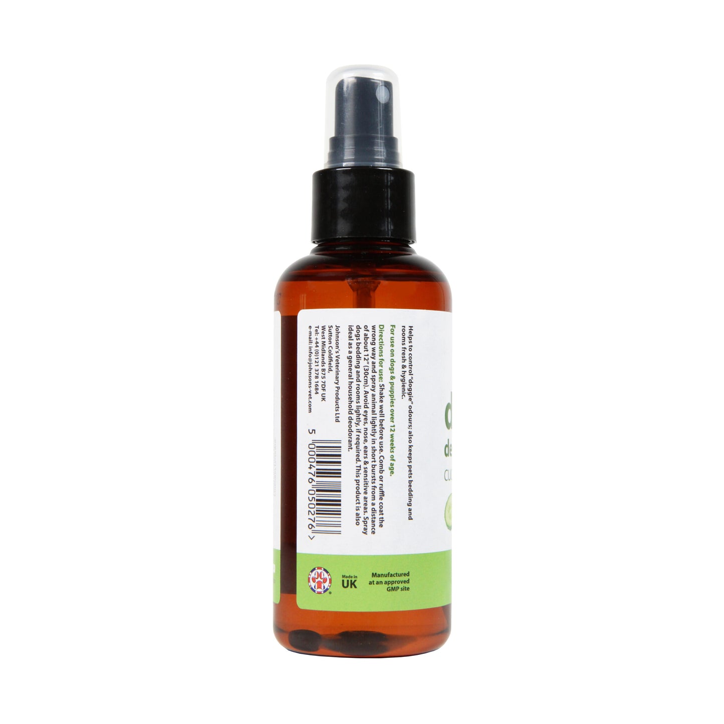Johnsons Dog Deodorant Spray Cucumber 150ml