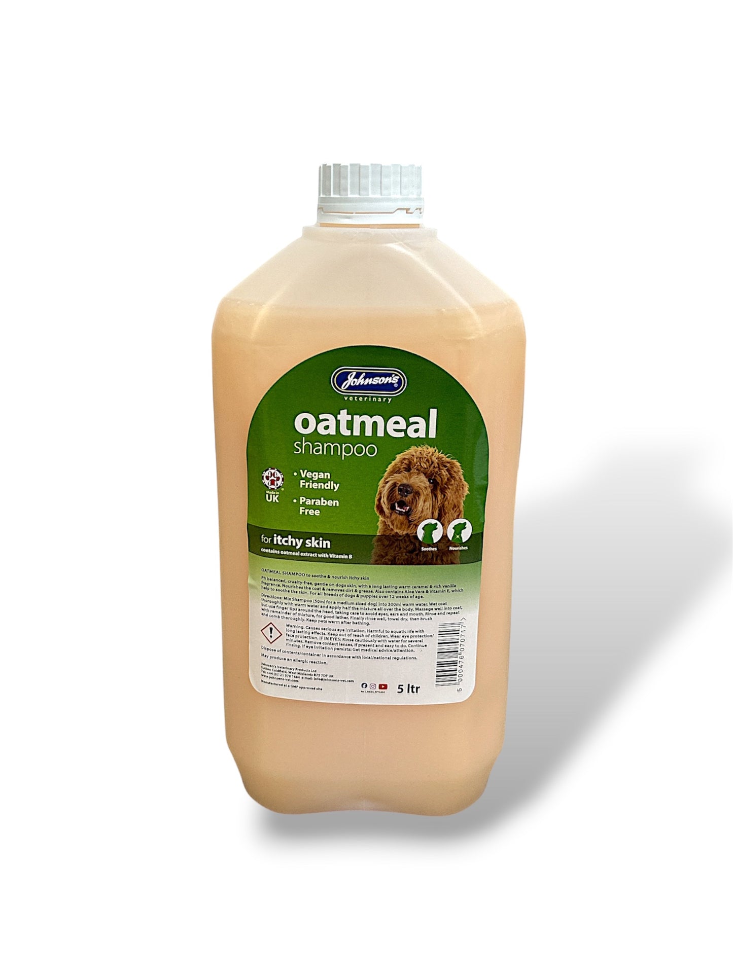 Johnsons Veterinary Oatmeal Shampoo 5ltr