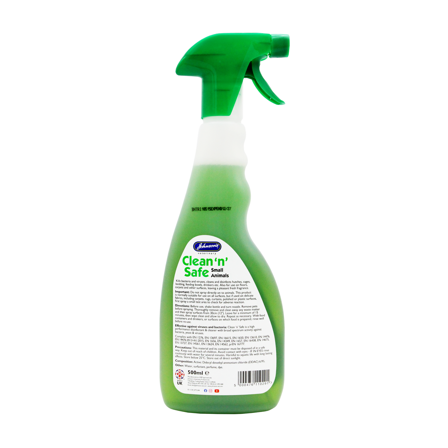 Johnson's Veterinary Clean & Safe Small Animal 500ml
