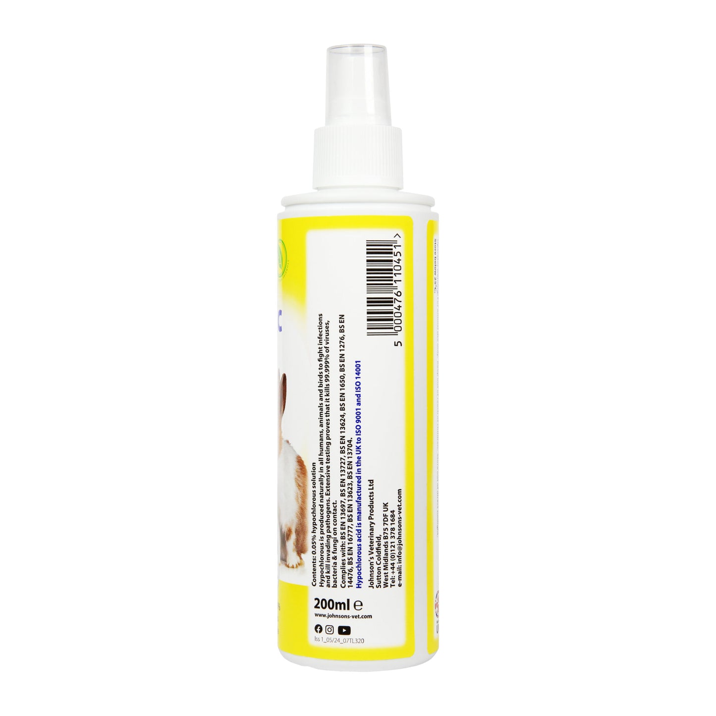 Johnson's Veterinary Antiseptic Wound Spray For Small Animals 200ml