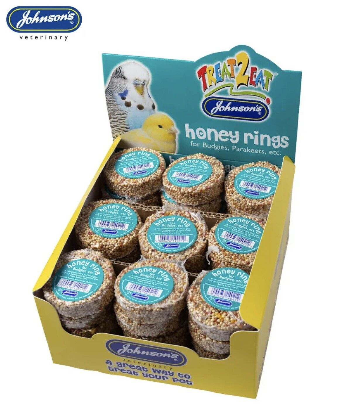 Johnson's Veterinary Budgie Honey Seed Ring 25g