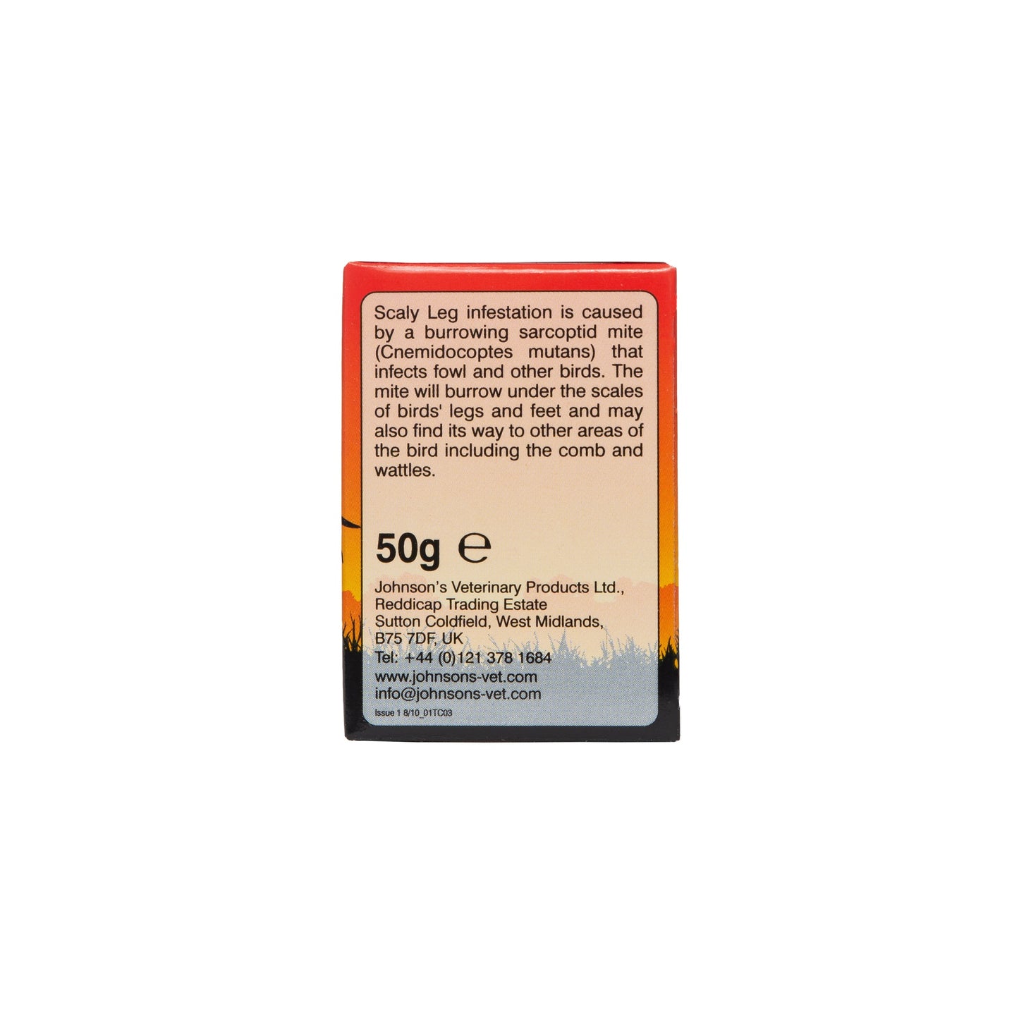 Johnson's Veterinary Poultry Scaly Cream 50g