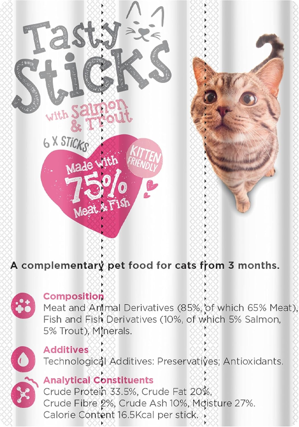 Webbox Cats Delight Tasty Sticks Salmon & Trout Flavour 6 Pack