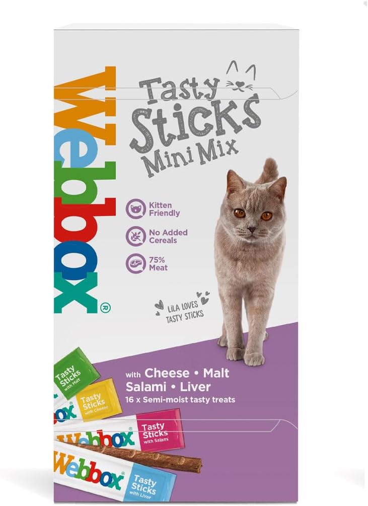 Webbox Tasty Sticks Mini Mix 16 Cat Sticks 32g