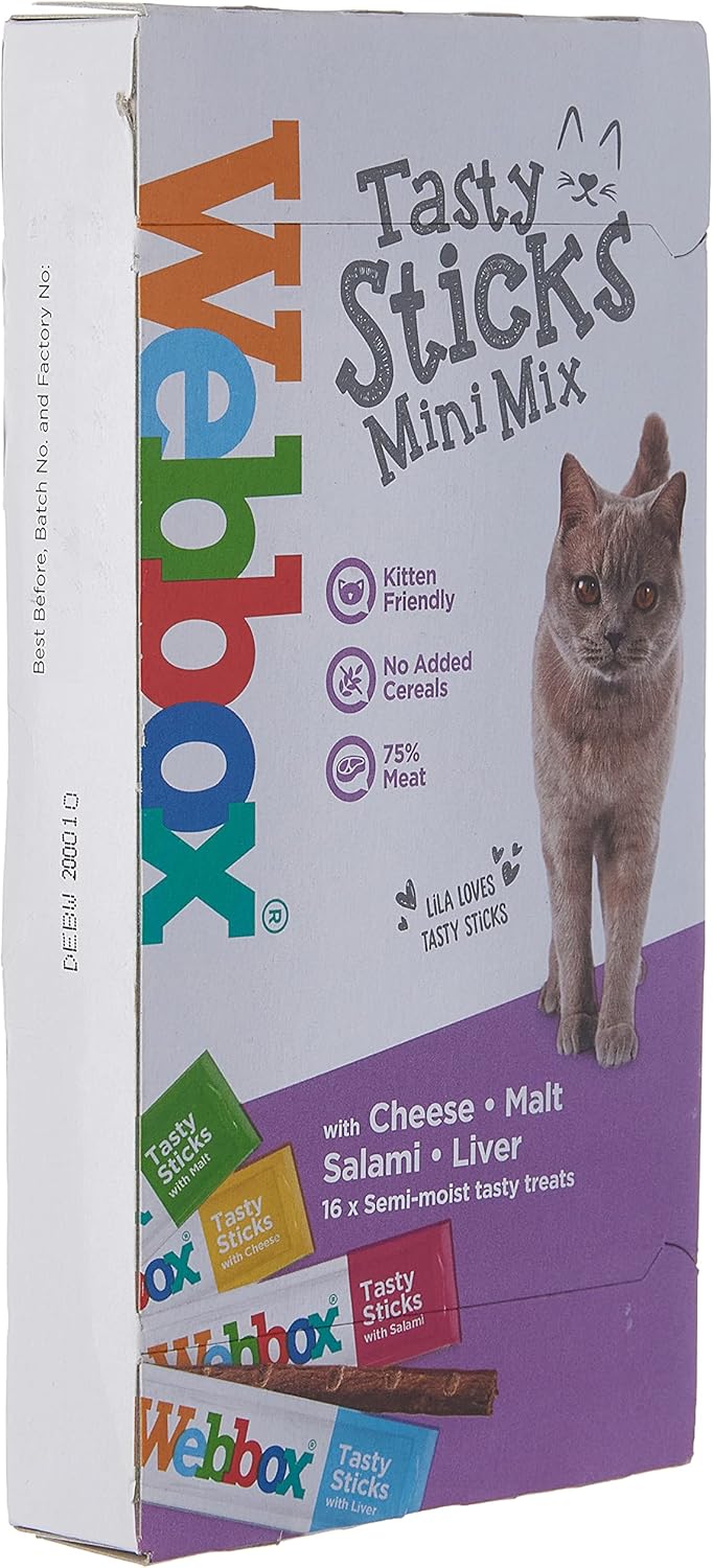 Webbox Tasty Sticks Mini Mix 16 Cat Sticks 32g