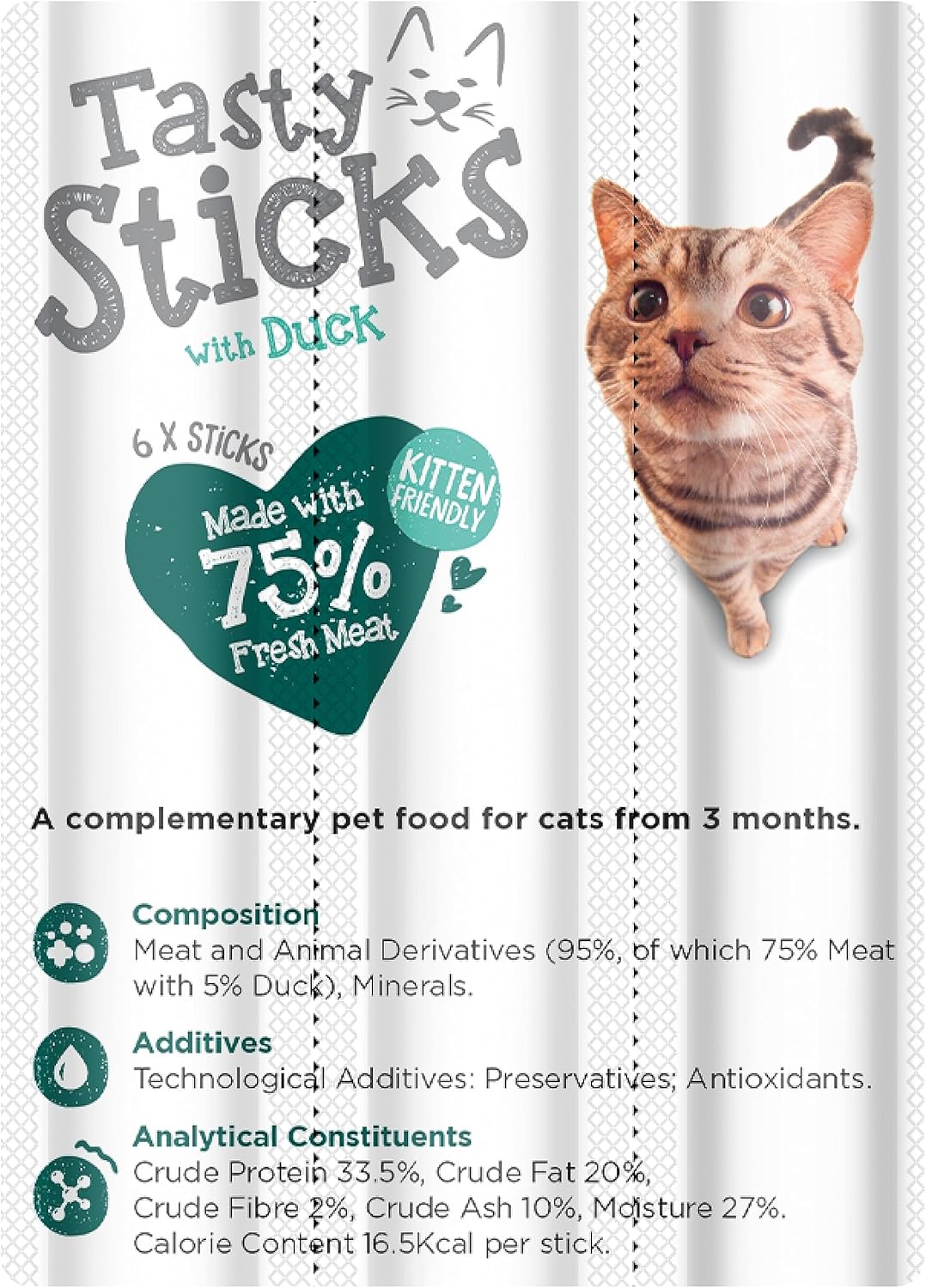Webbox Cat Sticks Duck 6 Sticks