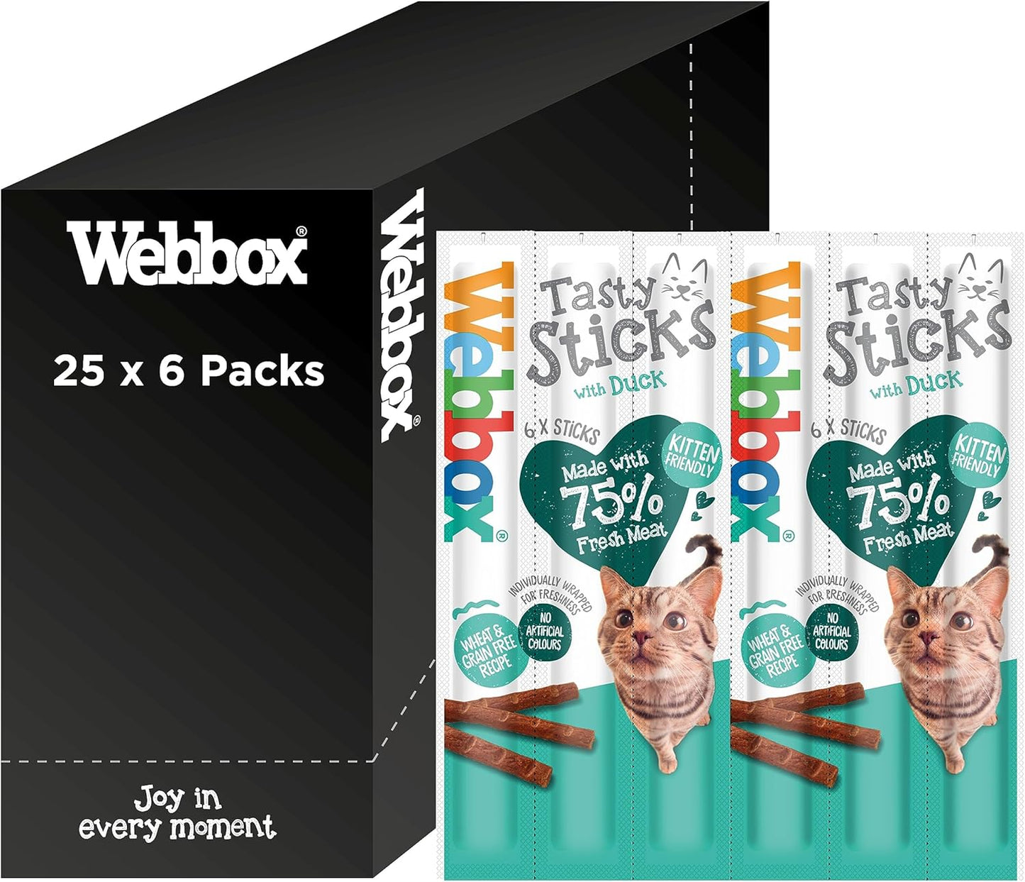Webbox Cat Sticks Duck 6 Sticks