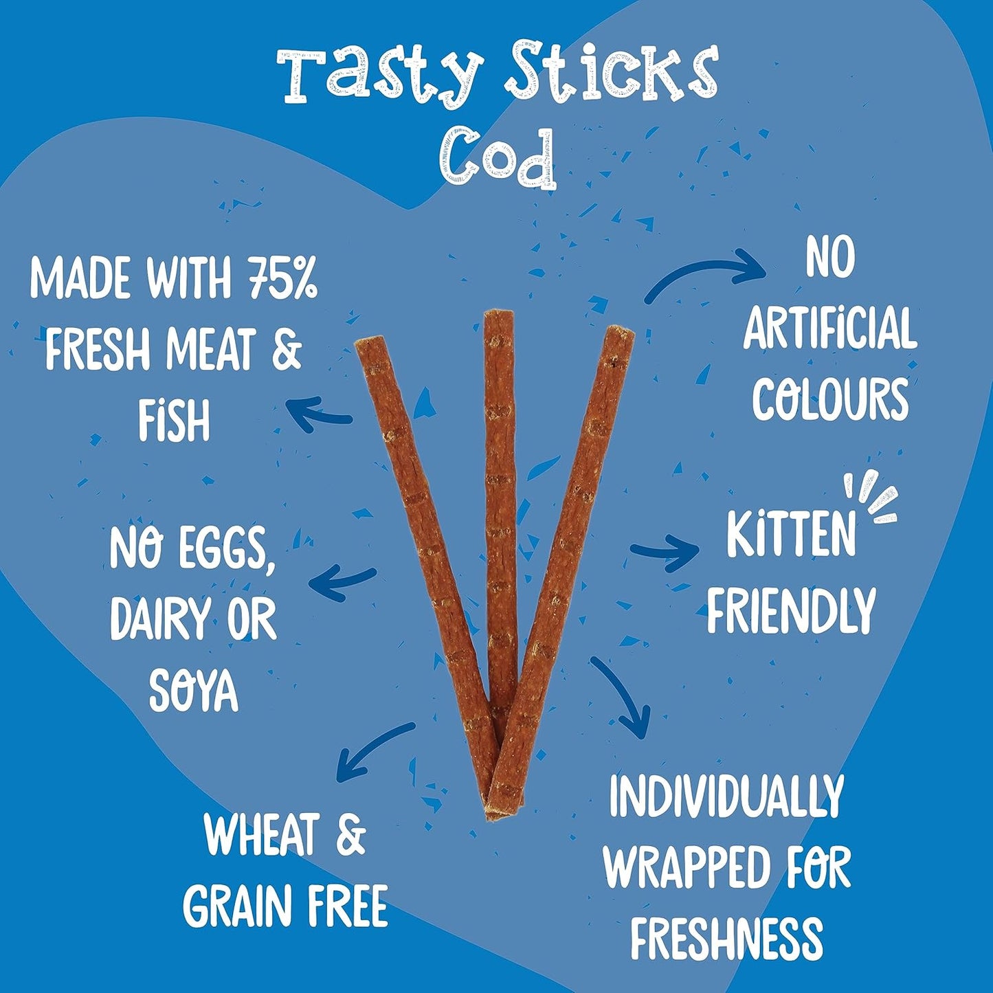 Webbox Cat Sticks Cod 6 Sticks