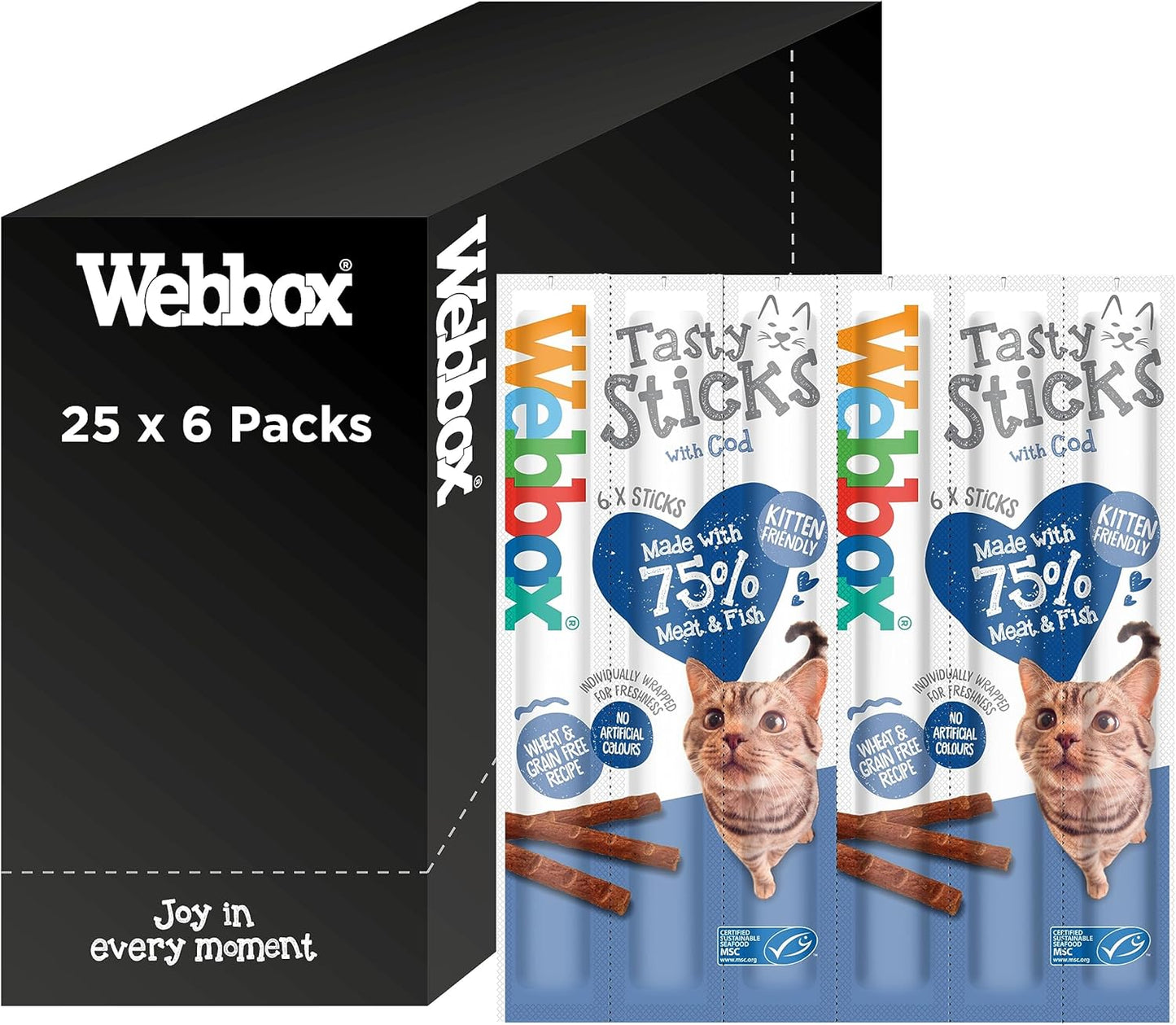 Webbox Cat Sticks Cod 6 Sticks