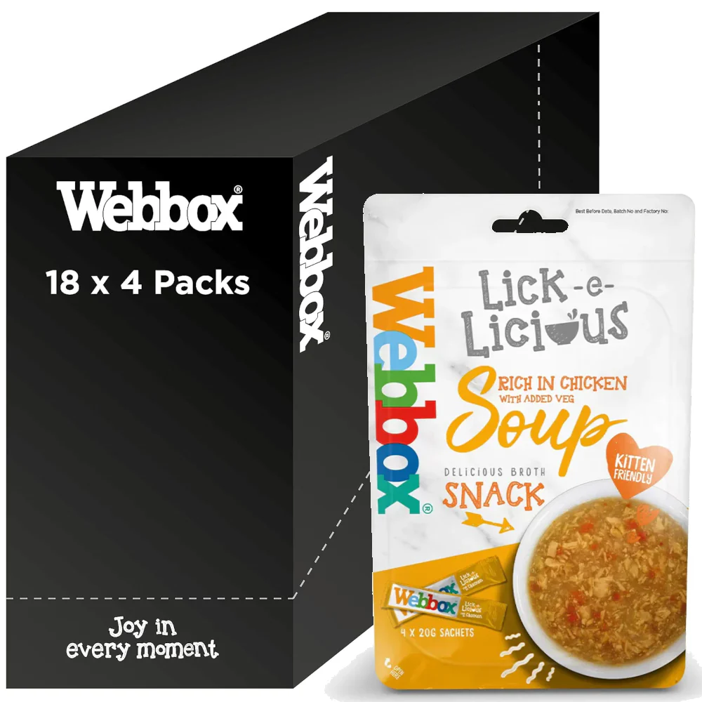 Webbox Lick E Licious Chicken 4 x 20g Sachets