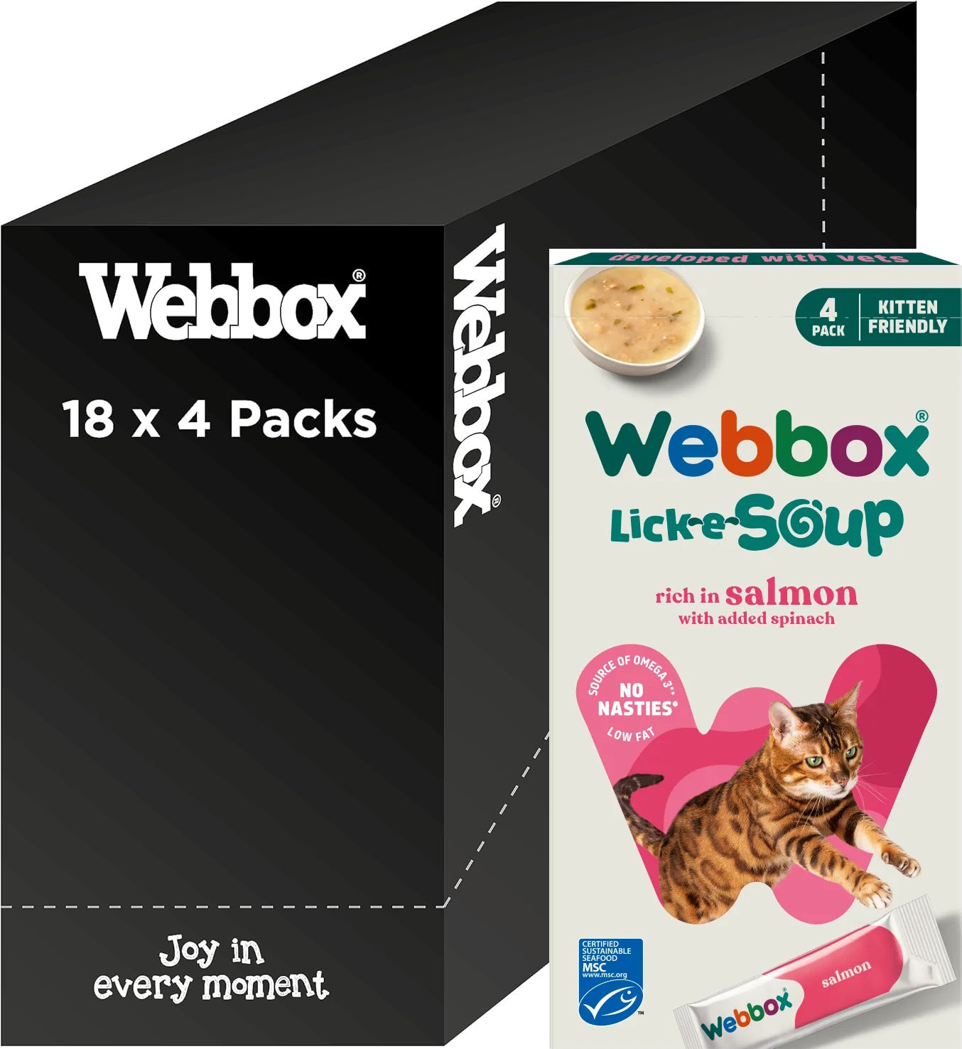 Webbox Lick E Licious Salmon 4 x 20g Sachets
